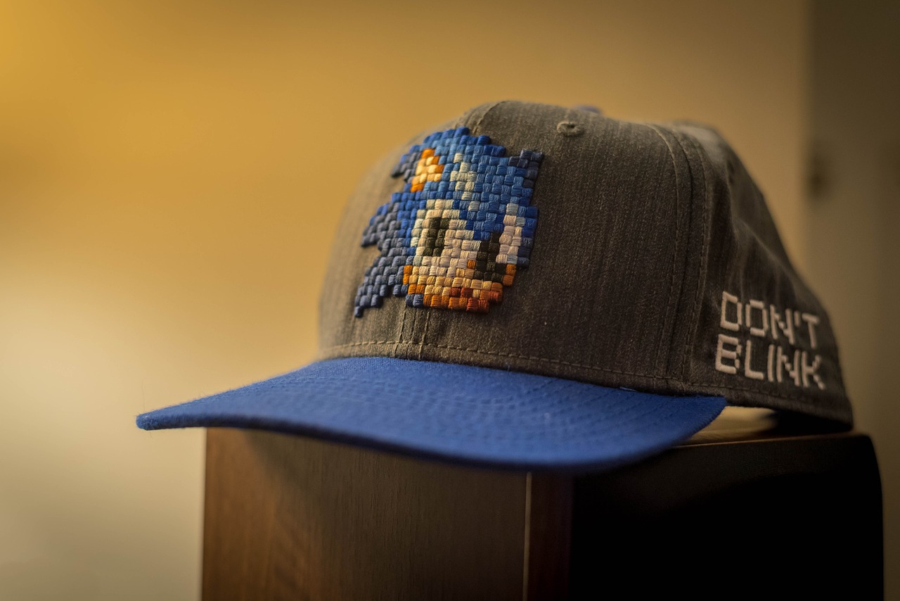 Baseball cap with Sonic the Hedgehog on the front and “Don’t Blink” written on the side.